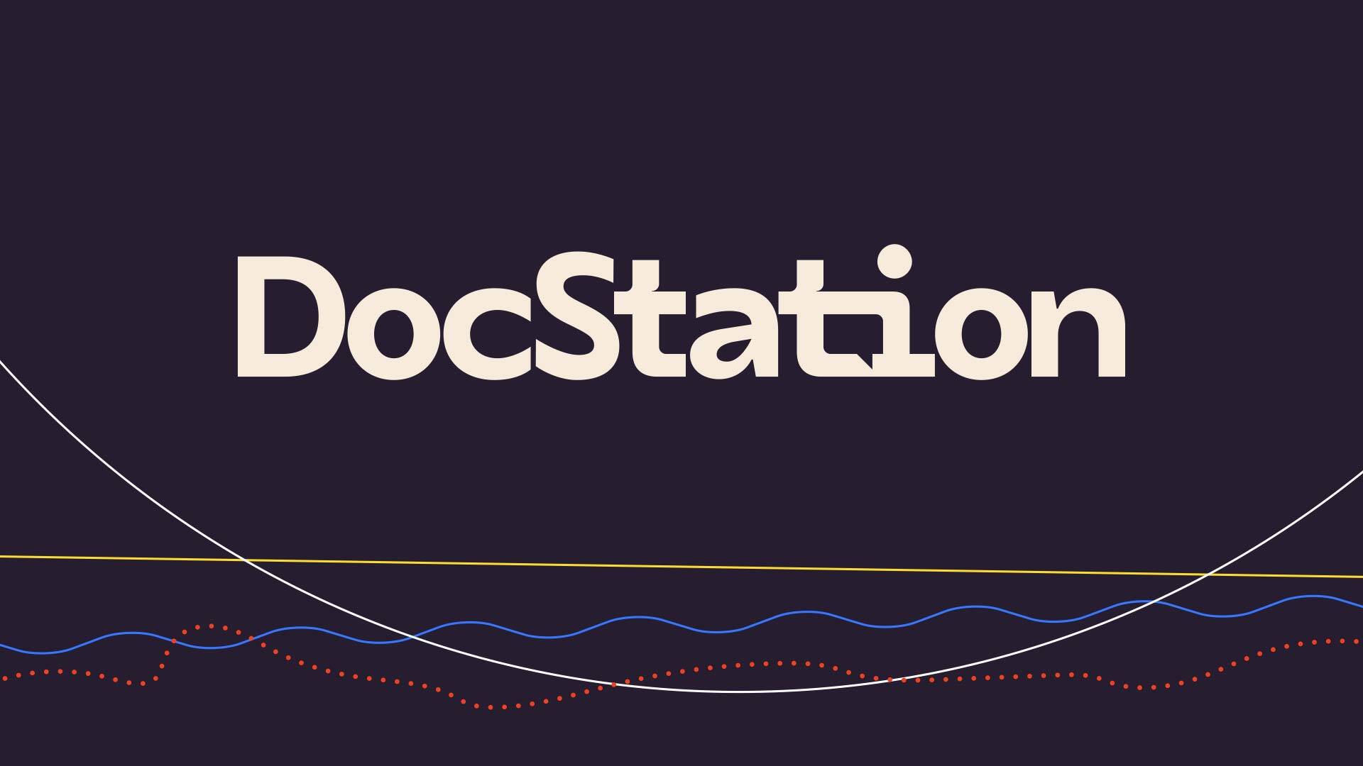 Main logo design for DocStation by 澳洲幸运5开奖结果历史记录查询 Tilted Chair